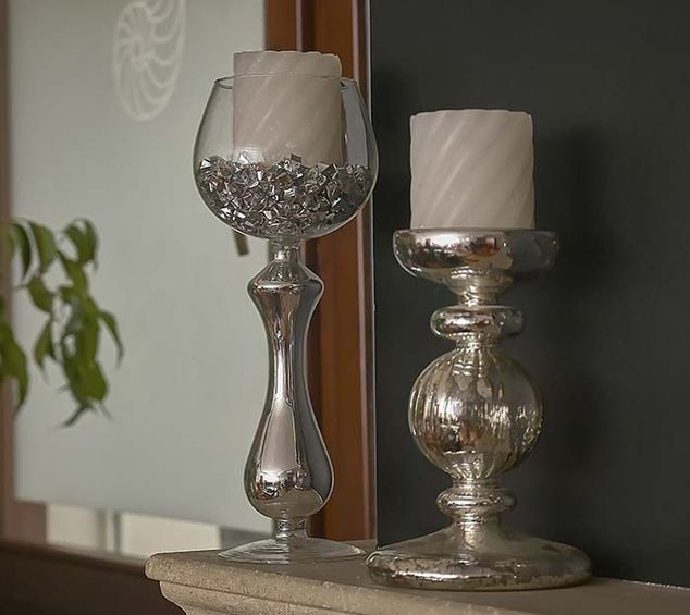Candelabros de plata